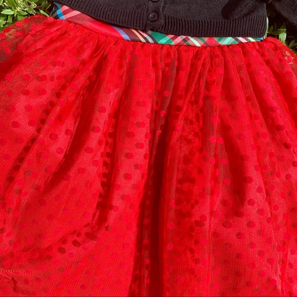 COPY - NWT gorgeous red dress with green plaid - Picture 5 of 12